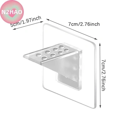 Kệ Dính Hỗ Trợ Chốt 2 Chiếc N2HAO - Treo Tường Tủ Quần Áo, Nhà Bếp, Phòng Ngủ