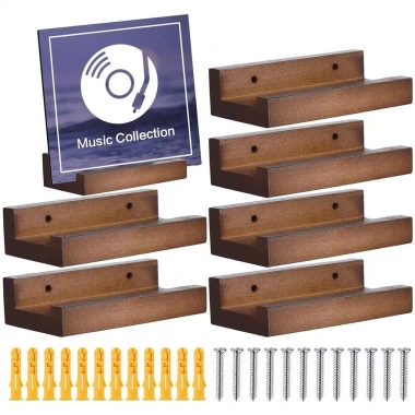 Kệ Ghi Âm Treo Tường 6 Chiếc Gỗ - Lưu Trữ Album, Đỡ Tập Tin, Thư Mục - 209.000 VND 2