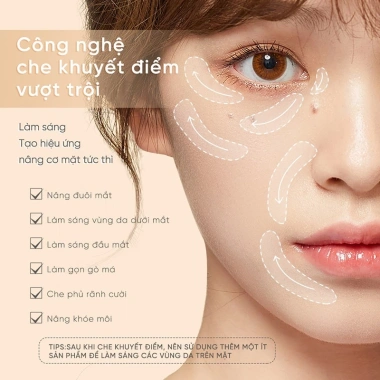 Kem Che Khuyết Điểm Judydoll Traceless Cloud-Touch 3.2g – Che Lỗ Trắng, Mỏng Nhẹ, 131.000 VND 6 Kem Che Khuyết Điểm Judydoll Traceless Cloud-Touch 3.2g – Che Lỗ Trắng, Mỏng Nhẹ, 131.000 VND 6