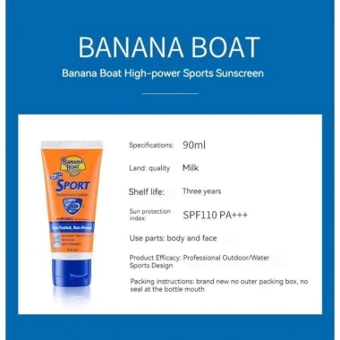Kem chống nắng Banana Boat Sports Sweatproof SPF100+ PA+++ 90ml - Giá chỉ 115.000đ, bảo vệ da siêu mạnh 4 Kem chống nắng Banana Boat Sports Sweatproof SPF100+ PA+++ 90ml - Giá chỉ 115.000đ, bảo vệ da siêu mạnh 4