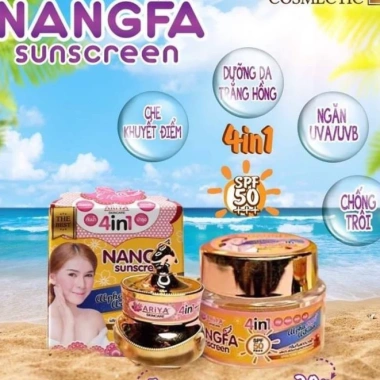 Kem chống nắng dưỡng da che khuyết điểm Nangfa Thái Lan SPF50, dưỡng ẩm, giá ưu đãi 122k 3 Kem chống nắng dưỡng da che khuyết điểm Nangfa Thái Lan SPF50, dưỡng ẩm, giá ưu đãi 122k 3