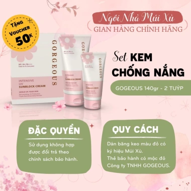 Kem Chống Nắng Múi Xù Nâng Tone Trắng Da - Giảm 17% Chỉ 106k - Sét 2 Tuýt 100g+50g 3
