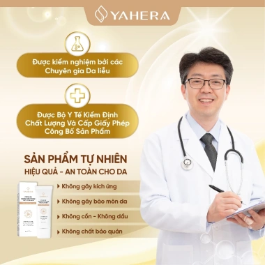 Kem Chống Nắng Phổ Rộng YAHERA SPF50+ PA++++ - Nâng Tone Da, Giá Sale 250K 5 Kem Chống Nắng Phổ Rộng YAHERA SPF50+ PA++++ - Nâng Tone Da, Giá Sale 250K 5