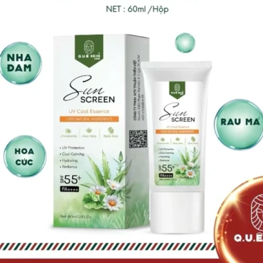 Kem Chống Nắng Quê Skin Bạch Cúc & Rau Má SPF 55++ Giá Cực Sốc Chỉ 12000đ 2