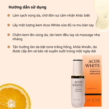 Kem Chống Nắng Trang Điểm Acos White - Nâng Tone, Kiềm Dầu, Bảo Vệ Da - Giảm 44k còn 166500đ 4