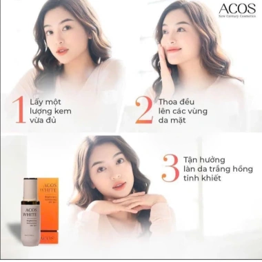 Kem Chống Nắng Trang Điểm Acos White - Nâng Tone, Kiềm Dầu, Bảo Vệ Da - Giảm 44k còn 166500đ 7