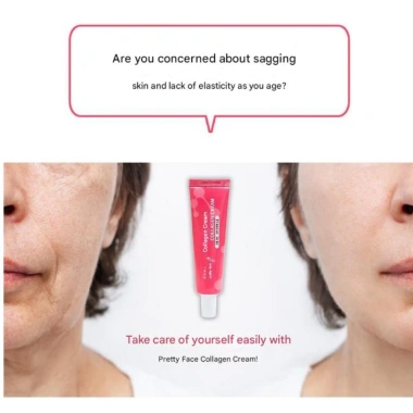 Kem Collagen & Vitamin C Pretty Face - Chống nhăn, sáng da, co giãn, dược Hàn Quốc 4 Kem Collagen & Vitamin C Pretty Face - Chống nhăn, sáng da, co giãn, dược Hàn Quốc 4