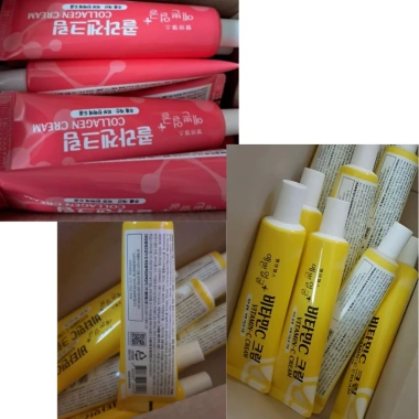 Kem Collagen & Vitamin C Pretty Face - Chống nhăn, sáng da, co giãn, dược Hàn Quốc