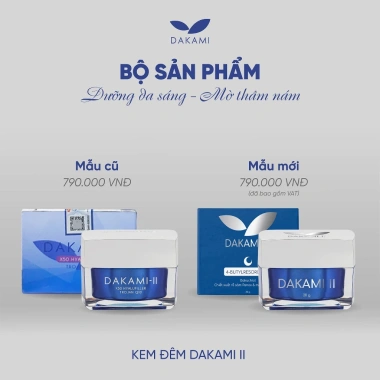 Kem DAKAMI II Dưỡng Trắng Da Mờ Nám Sạm, Chống Lão Hóa, Giá Gốc 1,011,200đ Giảm còn 790,000đ