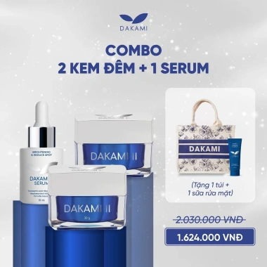 Kem DAKAMI II Dưỡng Trắng Da Mờ Nám Sạm, Chống Lão Hóa, Giá Gốc 1,011,200đ Giảm còn 790,000đ