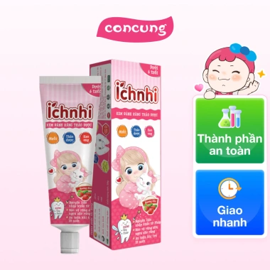 Kem Đánh Răng Thảo Dược Ích Nhi hương dâu 50g 2 Kem Đánh Răng Thảo Dược Ích Nhi hương dâu 50g 2