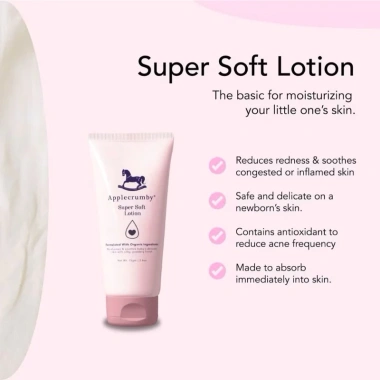 Kem dưỡng ẩm Applecrumby Super Soft Lotion 75g cho bé sơ sinh - Da nhạy cảm, dịu nhẹ, chỉ 330.000₫
