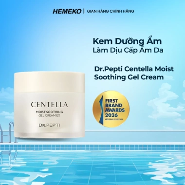 Kem dưỡng ẩm DR.PEPTI Centella Moist Soothing Gel Cream 70ml, chiết xuất rau má, làm dịu da, giá 511.000đ 2