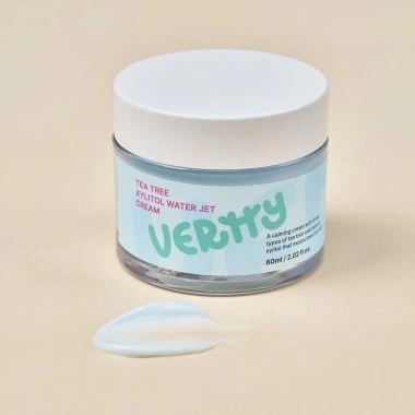 Kem dưỡng ẩm thuần chay VERTTY Tea Tree Xyliton Water Jet Cream 60ml - Dưỡng ẩm, làm dịu da, giảm mụn, giá ưu đãi 175k 2