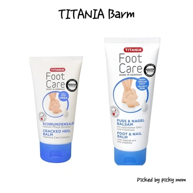 Kem dưỡng ẩm TITANIA - Sữa gót chân nứt 75ml & chân móng tay 100ml, dưỡng da khô thô, 403.731₫