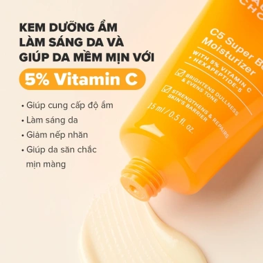 Kem dưỡng ẩm Vitamin C Paula's Choice C5 Super Boost 15ml Sáng da, tăng collagen 557k 3