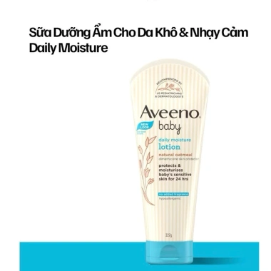 Kem dưỡng Aveeno Baby làm dịu, giữ ẩm cho bé da chàm, viêm da cơ địa - 320.000₫
