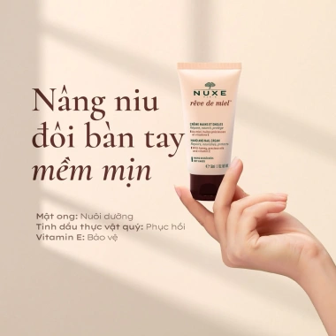 Kem Dưỡng Da Tay và Móng Nuxe 50ml Không Nhờn - Dưỡng ẩm sâu, Bảo vệ, Giá 270.000 VND 3 Kem Dưỡng Da Tay và Móng Nuxe 50ml Không Nhờn - Dưỡng ẩm sâu, Bảo vệ, Giá 270.000 VND 3