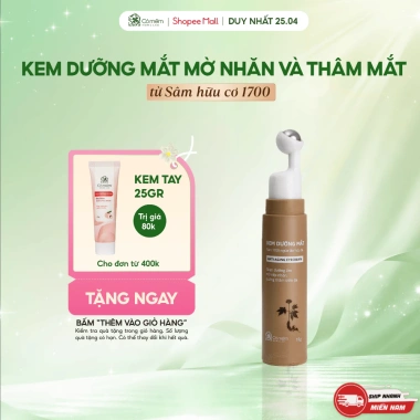 Kem Dưỡng Mắt Sâm 1.700 - Ngừa lão hoá, dưỡng ẩm, mờ nếp nhăn, xóa quầng thâm, da cỏ mềm 10g - 289.000 VND