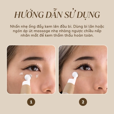 Kem Dưỡng Mắt Sâm 1.700 - Ngừa lão hoá, dưỡng ẩm, mờ nếp nhăn, xóa quầng thâm, da cỏ mềm 10g - 289.000 VND