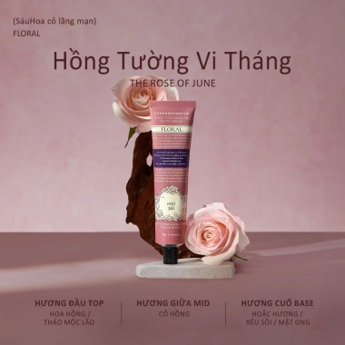 Kem dưỡng tay Roopy hương thực vật 3 tầng: hoa, quả, gỗ - Dưỡng ẩm sâu, lưu hương lâu, quà Tết Valentine 10 Kem dưỡng tay Roopy hương thực vật 3 tầng: hoa, quả, gỗ - Dưỡng ẩm sâu, lưu hương lâu, quà Tết Valentine 10