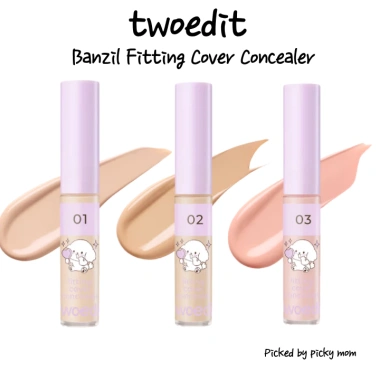 Kem khuyết điểm DAISO twoedit Banzil 5g Che phủ mềm, công thức dịu nhẹ, trang điểm Hàn Quốc giá ưu đãi Kem khuyết điểm DAISO twoedit Banzil 5g Che phủ mềm, công thức dịu nhẹ, trang điểm Hàn Quốc giá ưu đãi