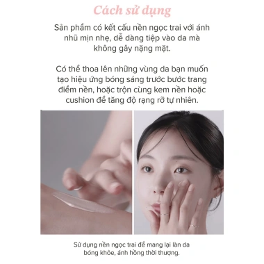 Kem lót ngọc trai Glint 30ml LG Makeup - Dưỡng ẩm, da căng mướt, sáng hồng rạng rỡ, giảm giá 439k