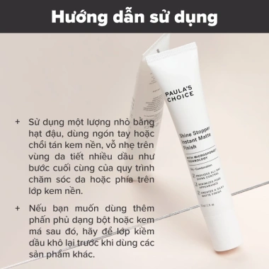 Kem lót Paulas Choice Shine Stopper 30ml - Hút dầu, Da mịn, Matte, Giảm giá 671k