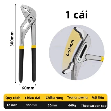 Kềm mỏ quạ đa năng MONQIQI đúc nguyên khối Vặn ống nước chuyên, giảm giá 126.420₫ 10