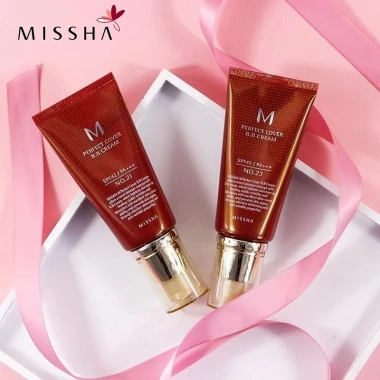 Kem nền đa năng tạo độ che phủ hoàn hảo Missha M Perfect Cover BB Cream RX 50ml 2 Kem nền đa năng tạo độ che phủ hoàn hảo Missha M Perfect Cover BB Cream RX 50ml 2