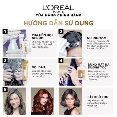 Kem nhuộm dưỡng tóc sâu màu L Oreal Paris Excellence Fashion 172ml - Giá 199.000 VNĐ giảm từ 254.720