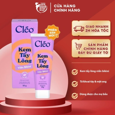 Kem Tẩy Lông Bikini CLEO 50g Từ Khoai Tây & Mật Ong - Không Đau, Giá 179k