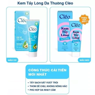 Kem Tẩy Lông CLEO Hair Removal Cream 115k - Loại bỏ lông nhanh, da mềm mịn 4