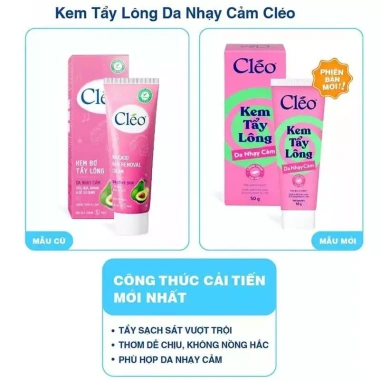 Kem Tẩy Lông CLEO Hair Removal Cream 115k - Loại bỏ lông nhanh, da mềm mịn 5