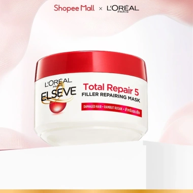 Kem ủ phục hồi tóc L Oreal Paris Total Repair 5 200ml - Dưỡng sâu hư tổn, giá ưu đãi 145k