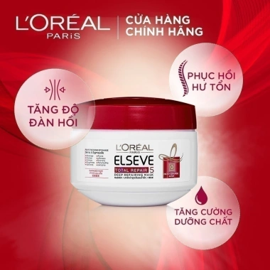 Kem ủ phục hồi tóc L Oreal Paris Total Repair 5 200ml - Dưỡng sâu hư tổn, giá ưu đãi 145k 4 Kem ủ phục hồi tóc L Oreal Paris Total Repair 5 200ml - Dưỡng sâu hư tổn, giá ưu đãi 145k 4