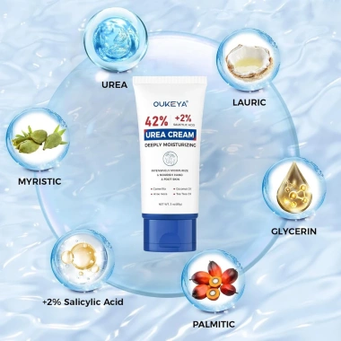 Kem Urea OUKEYA 42% - Dưỡng tay, chân, khuỷu tay, giảm nứt nẻ, loại bỏ vết chai, mềm móng, tiện mang 85g 3