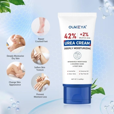 Kem Urea OUKEYA 42% - Dưỡng tay, chân, khuỷu tay, giảm nứt nẻ, loại bỏ vết chai, mềm móng, tiện mang 85g 6