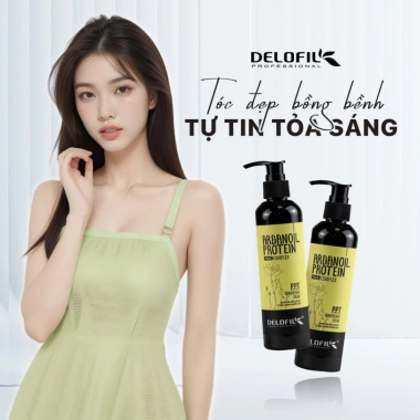 Kem Xả Khô Dưỡng Tóc DELOFIL Argan Oil Protein 260ml - Phục Hồi Hư Tổn, Dưỡng Ẩm, Giữ Nếp Xoăn, Giá 220.000₫