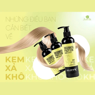 Kem Xả Khô Dưỡng Tóc DELOFIL Argan Oil Protein 260ml - Phục Hồi Hư Tổn, Dưỡng Ẩm, Giữ Nếp Xoăn, Giá 220.000₫ 3 Kem Xả Khô Dưỡng Tóc DELOFIL Argan Oil Protein 260ml - Phục Hồi Hư Tổn, Dưỡng Ẩm, Giữ Nếp Xoăn, Giá 220.000₫ 3