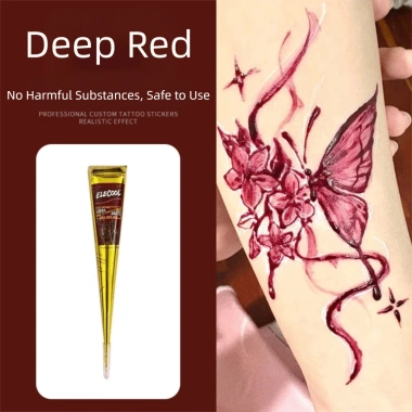 Kem xăm Henna tạm thời Backstreet – Paste Cone đen nâu, vẽ cơ thể, giảm 22% chỉ 48.384đ 8