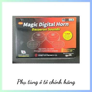 Kèn Còi Điện Tử Magic Digital Horn Dasaeron Sounds 12V/24V Hàn Quốc - Dùng cho Xe Tải, Xe Khách, County, Giá chỉ 849.000₫ 4