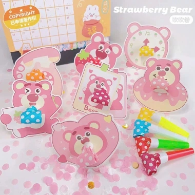 Kèn tò tí kèm sticker vui nhộn cute, hoàn hảo cho tiệc sinh nhật bé, giá chỉ 25.000₫