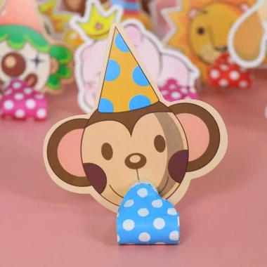 Kèn tò tí kèm sticker vui nhộn cute, hoàn hảo cho tiệc sinh nhật bé, giá chỉ 25.000₫