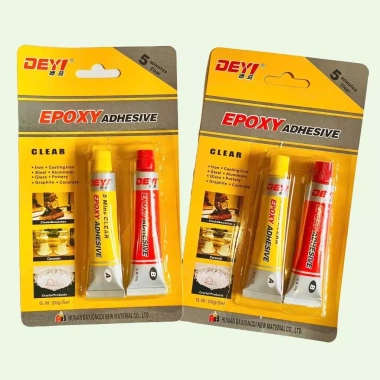 Keo AB Trong Suốt 2 Thành Phần - Dán Kính, Thủy Tinh, Sắt, Chịu Nén, Độ Bền Cao 2