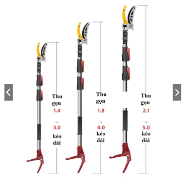 Kéo cắt cành cao cấp Kapusi Nhật Bản 3-5m 3 đoạn, giá chỉ 530k giảm từ 636k 3 Kéo cắt cành cao cấp Kapusi Nhật Bản 3-5m 3 đoạn, giá chỉ 530k giảm từ 636k 3