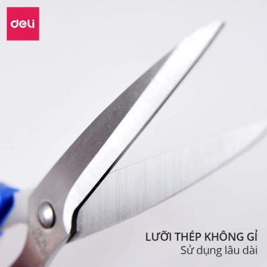 Kéo cắt Deli E6.001 - Lưỡi thép không gỉ, sắc bén bền, cắt vải, giấy, thủ công - 43.450₫