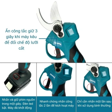 Kéo cắt tỉa chạy pin MONQIQI - Động cơ không chổi than, màn hình LED, sâu 3 cm, giá chỉ 450 000đ 7