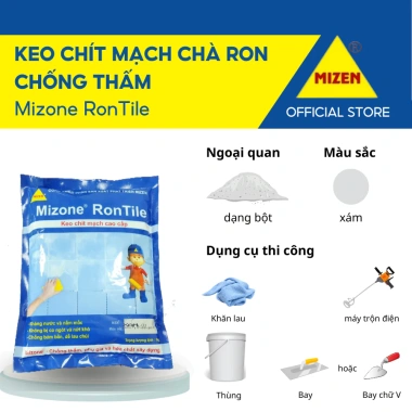 Keo Chít Mạch Trám Khe Gạch Mizone RonTile 1Kg Chống Thấm Hiệu Quả Giá Rẻ 15,000 VND