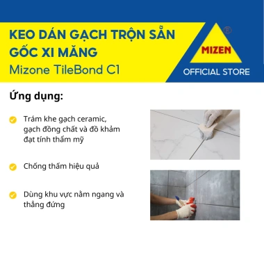 Keo Chít Mạch Trám Khe Gạch Mizone RonTile 1Kg Chống Thấm Hiệu Quả Giá Rẻ 15,000 VND